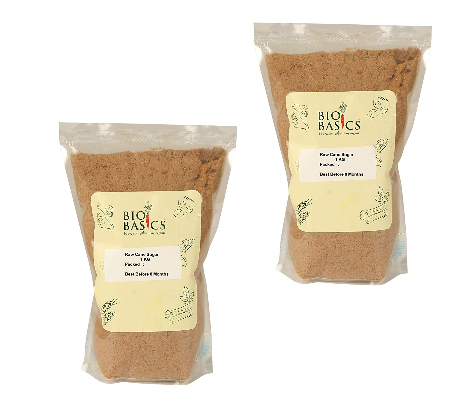 Product: Bio Basics Unrefined Raw Cane Sugar, 2 Kg