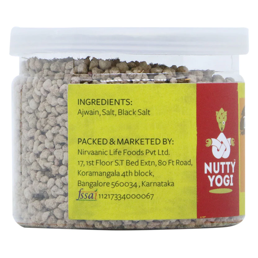 Product: Nutty Yogi Ajwain Digestive 100 g