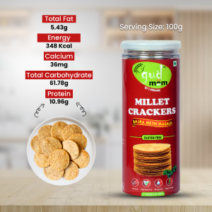 Product: Gudmom Bajra Millet Crackers – Methi Masala 90 g ( Pack Of 3 )