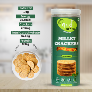Product: Gudmom Jowar Millet Crackers – Peri Peri 90 g ( Pack Of 3 )