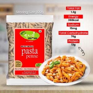 Product: Gudmom Multi Millet Pasta Penne 500 g ( Pack Of 3 )