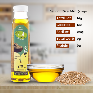 Product: Gudmom Organic Cold Pressed Sesame Oil 1 kg
