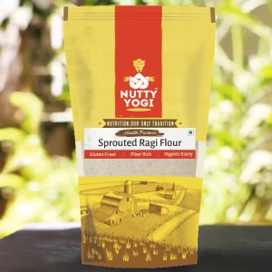 Product: Nutty Yogi Sprouted Ragi Flour / Sprouted Finger Millet Flour (500 g)