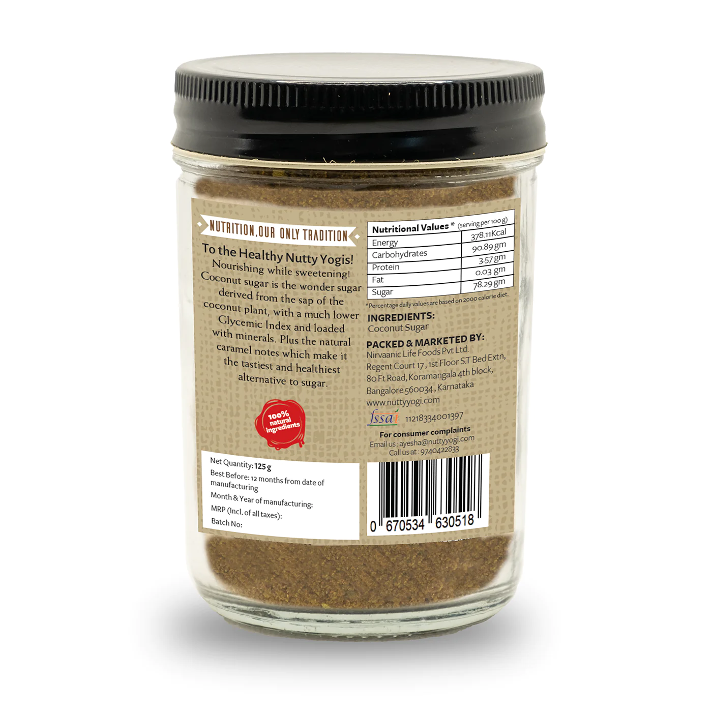 Product: Nutty Yogi Coconut Sugar 125 g