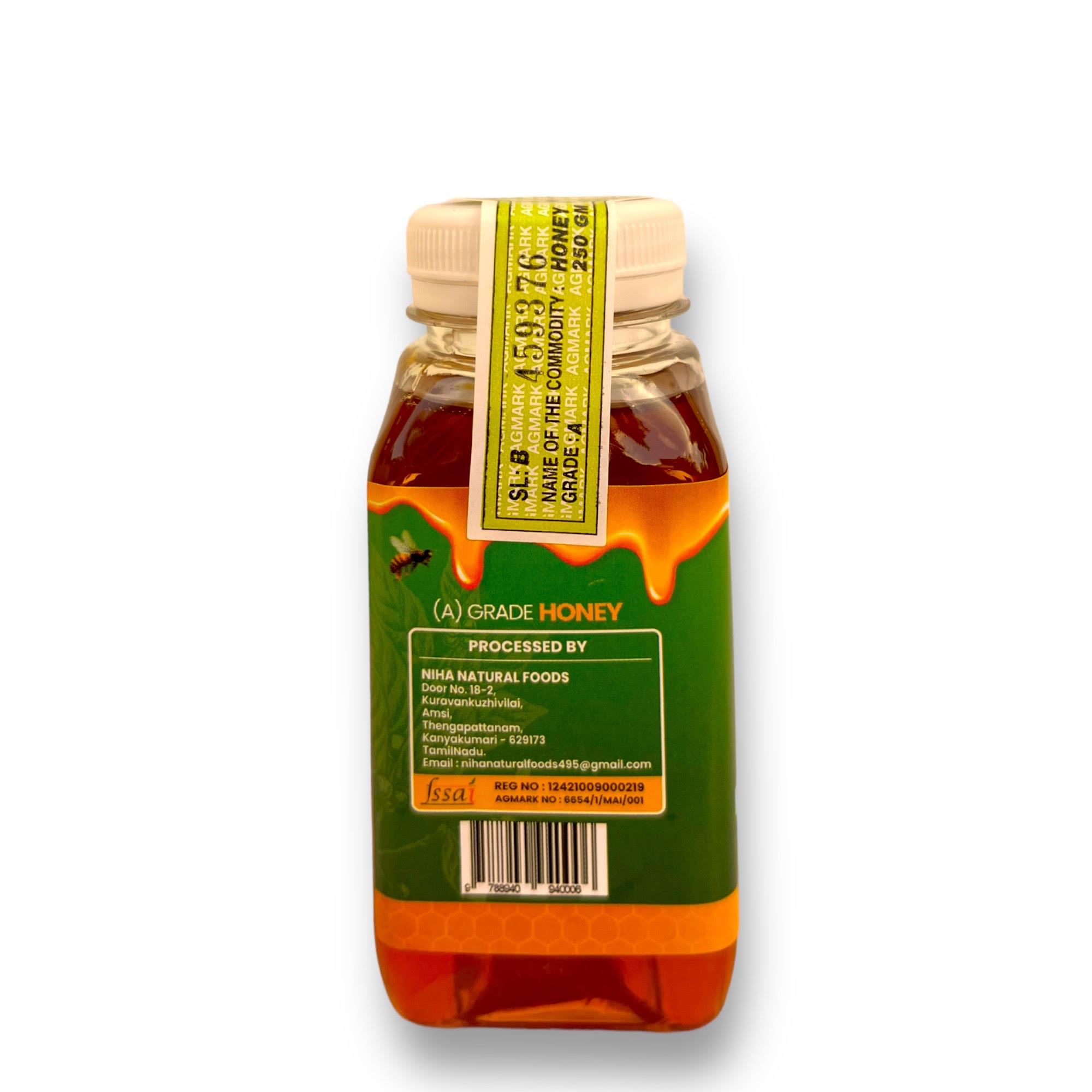 Product: Niha Natural Foods Agmark Honey (250 g Plastic Bottle)