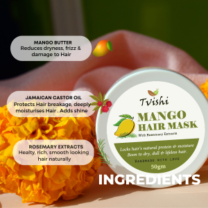 Product: Tvishi Handmade Mango Hair mask – Weak Hair (50 g)