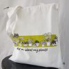 Product: Wear Equal House Plants Zippered Organic Cotton Tote Bag