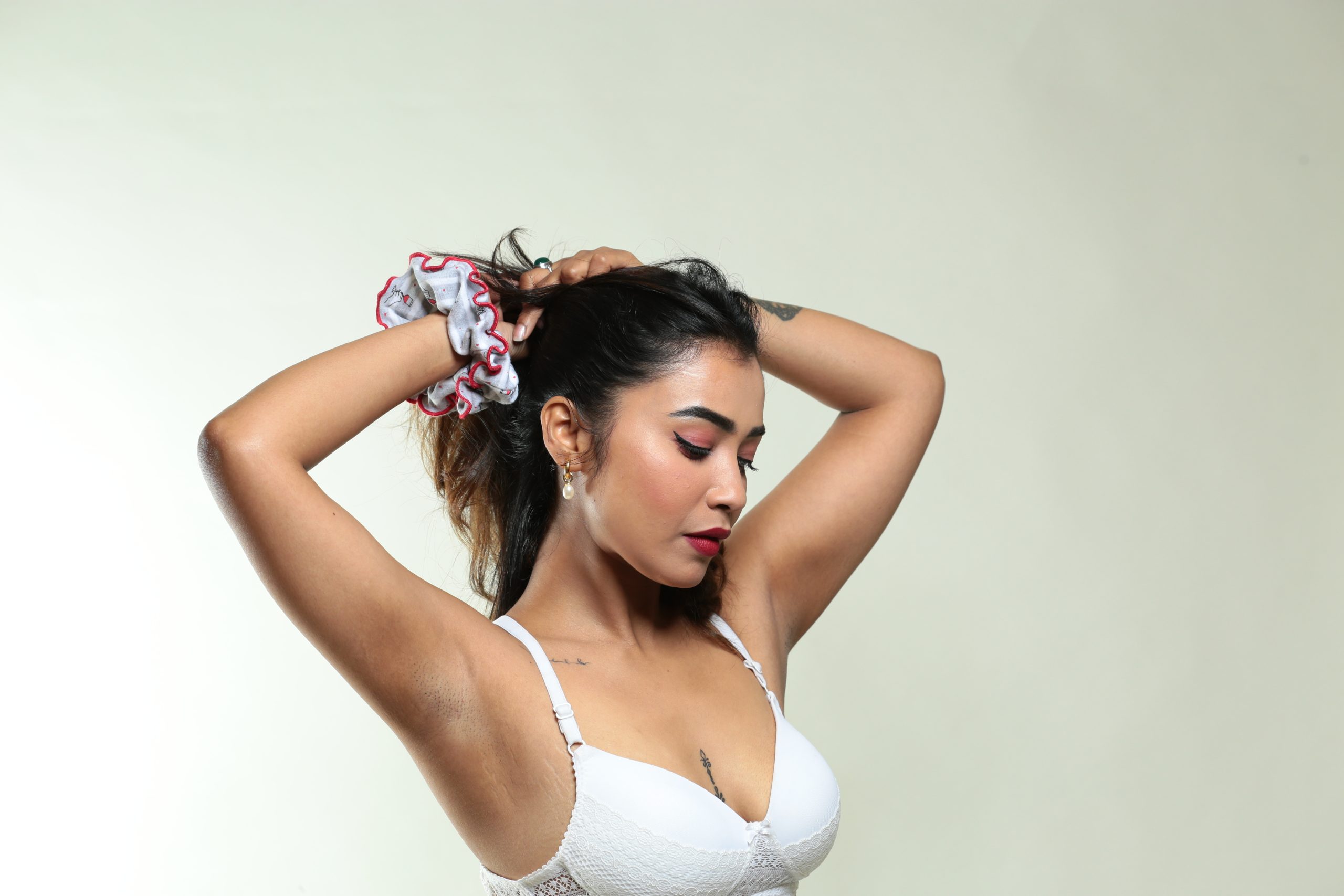 Product: Wear Equal Wine in Hand Upcycled + Organic Cotton Scrunchie