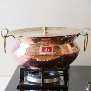 Product: Indian Bartan Copper Sipri / Handi With Lid