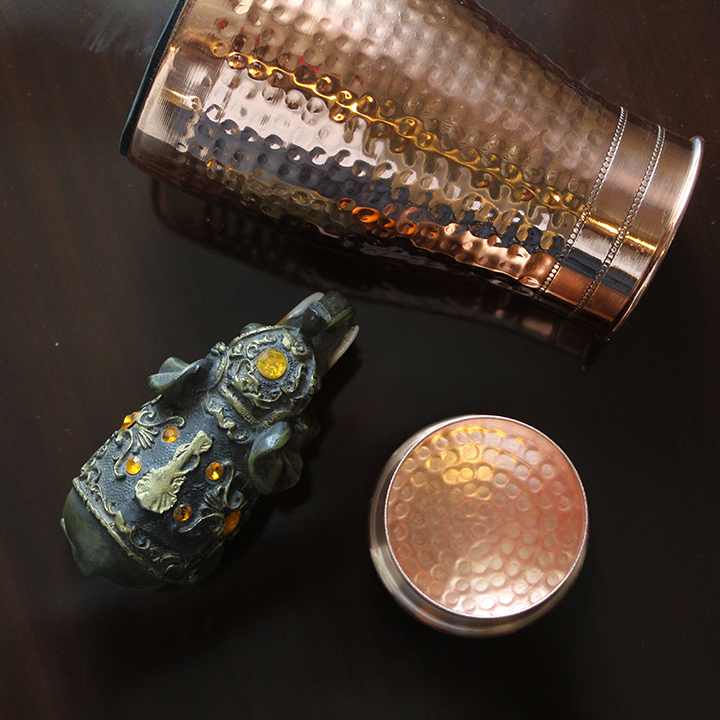 Product: Indian Bartan Copper Water Flask