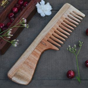Product: Almitra sustainables Neem Wood Hair Comb – Handle