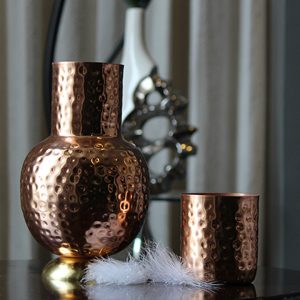 Product: Indian Bartan Copper Bedside Water Jar