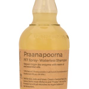 Product: PraanaPoorna PET Spray – Deodoriser/waterless shampoo