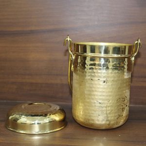 Product: Indian Bartan brass milkpot  dolu  milk can
