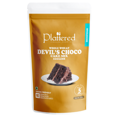 Product: Plattered Whole Wheat Devil’s Choco Cake Mix