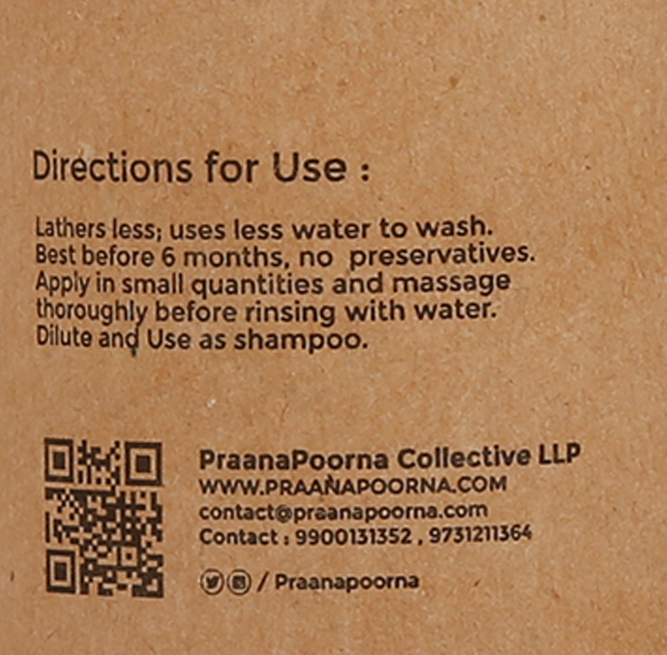 Product: PraanaPoorna Natural Handwash