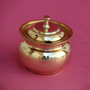 Product: Indian Bartan Brass Ghee Pot