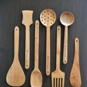 Product: Almitra sustainables Neem Wood Kitchen Ladle Set ( Set of 7 )