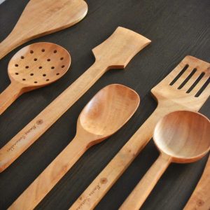 Product: Almitra sustainables Neem Wood Kitchen Ladle Set ( Set of 7 )