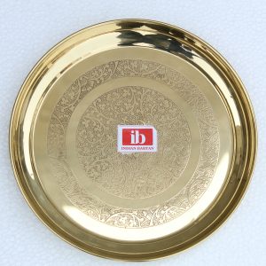 Product: Indian Bartan Brass Round Thal 11 inches