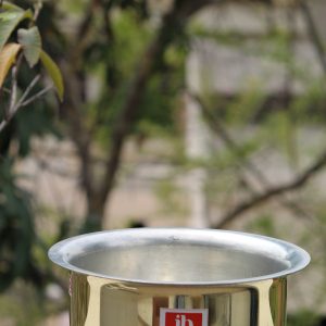 Product: Indian Bartan Brass Patila / Tusk with kalai 5 lt