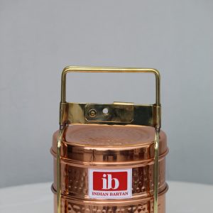 Product: Indian Bartan Copper Tiffin Box 2 box