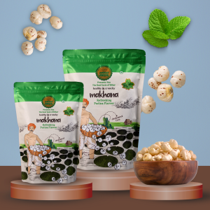 Product: Refreshing Pudina (mint) Flavoured Makhana (Pack of 2)