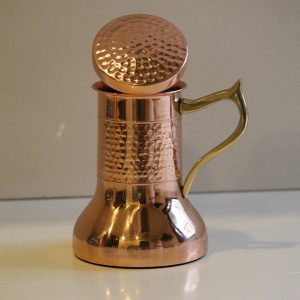 Product: Indian Bartan Rounded Copper Jug
