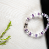 Product: Amethyst, rose quartz and clear quartz bracelet for strength, love and fulfilling relationshp