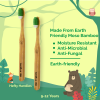 Product: Teeth-a-bit Bamboo Toothbrush Kids (9-12 Years) Hefty Handle with Gum Sensitive Soft Bristles Pack of 2 (Forest Green)