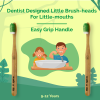 Product: Teeth-a-bit Bamboo Toothbrush Kids (9-12 Years) Slim Handle with Gum Sensitive Soft Bristles Pack of 2 (Forest Green)