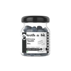 Product: Teeth-a-bit Snow White ‘Whitening Bamboo Charcoal Tooth bits’, plant-based toothpaste tablets, Enamel Safe, Stain Removal, SLS Free, Eco-friendly, Travel Friendly (60 Count)