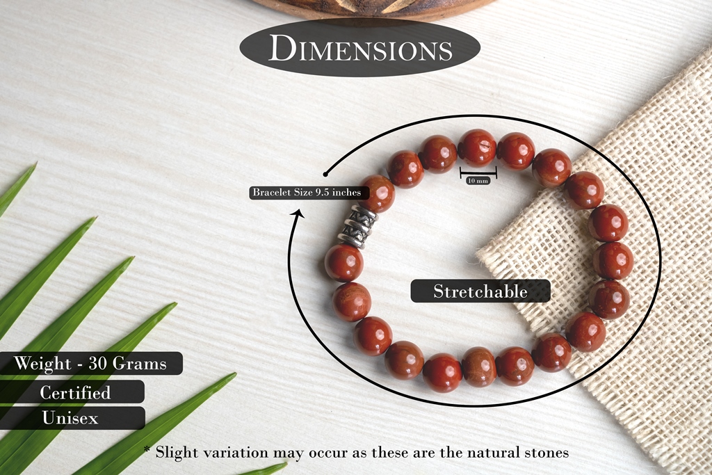 Red Jasper and Lava Stone Diffuser Bracelet | Earthbound Trading Co.