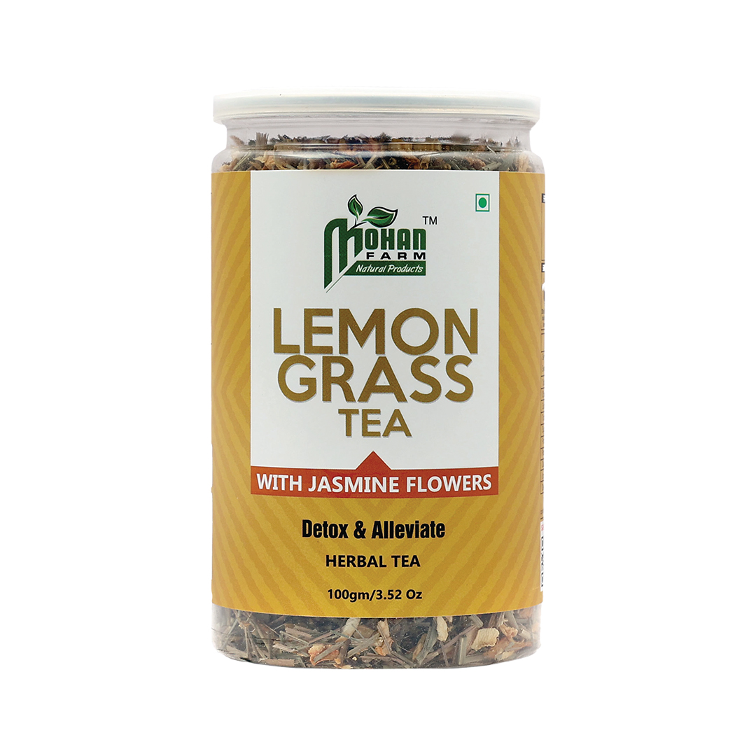 Product: Mohan Farms Herbal Lemongrass Jasmine Tea (100gm)
