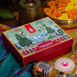 Product: Nutty Yogi Festival Gift Pack for Family, Friends | Festive Gifting |Corporate Gifting I Healthy Snacks, Premium, Gift Hamper | (Ragi Bhujiya) | (Chatpata Magic Pops) | (Gud Chana) | (Beetroot Bhujiya) | (Pudina Chips) | ( Smoked Caramel Makhana)