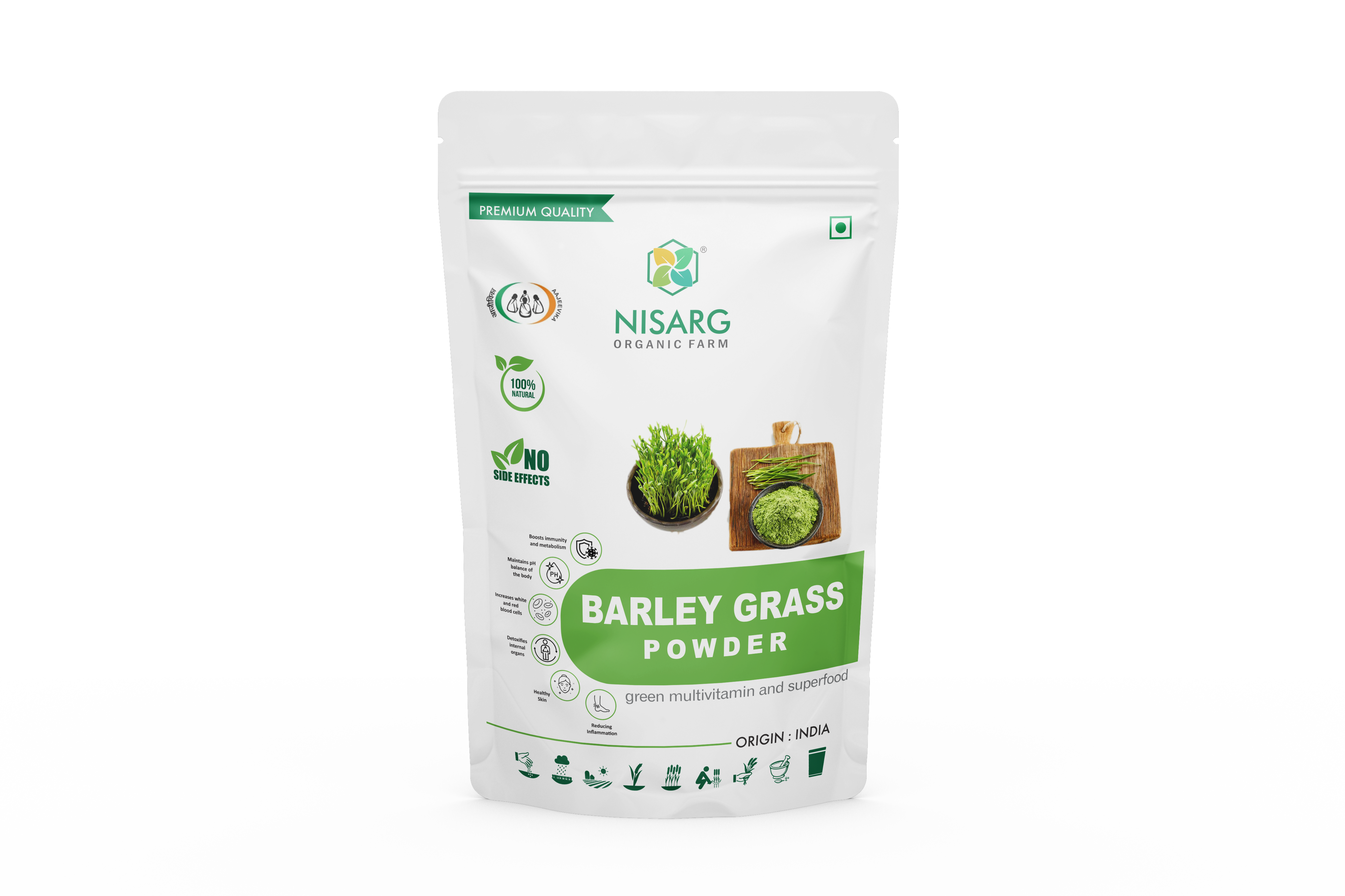 Product: Nisarg Barley Grass Powder