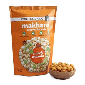 Product: Conscious Food Makhana – Mirch Masala (65g)