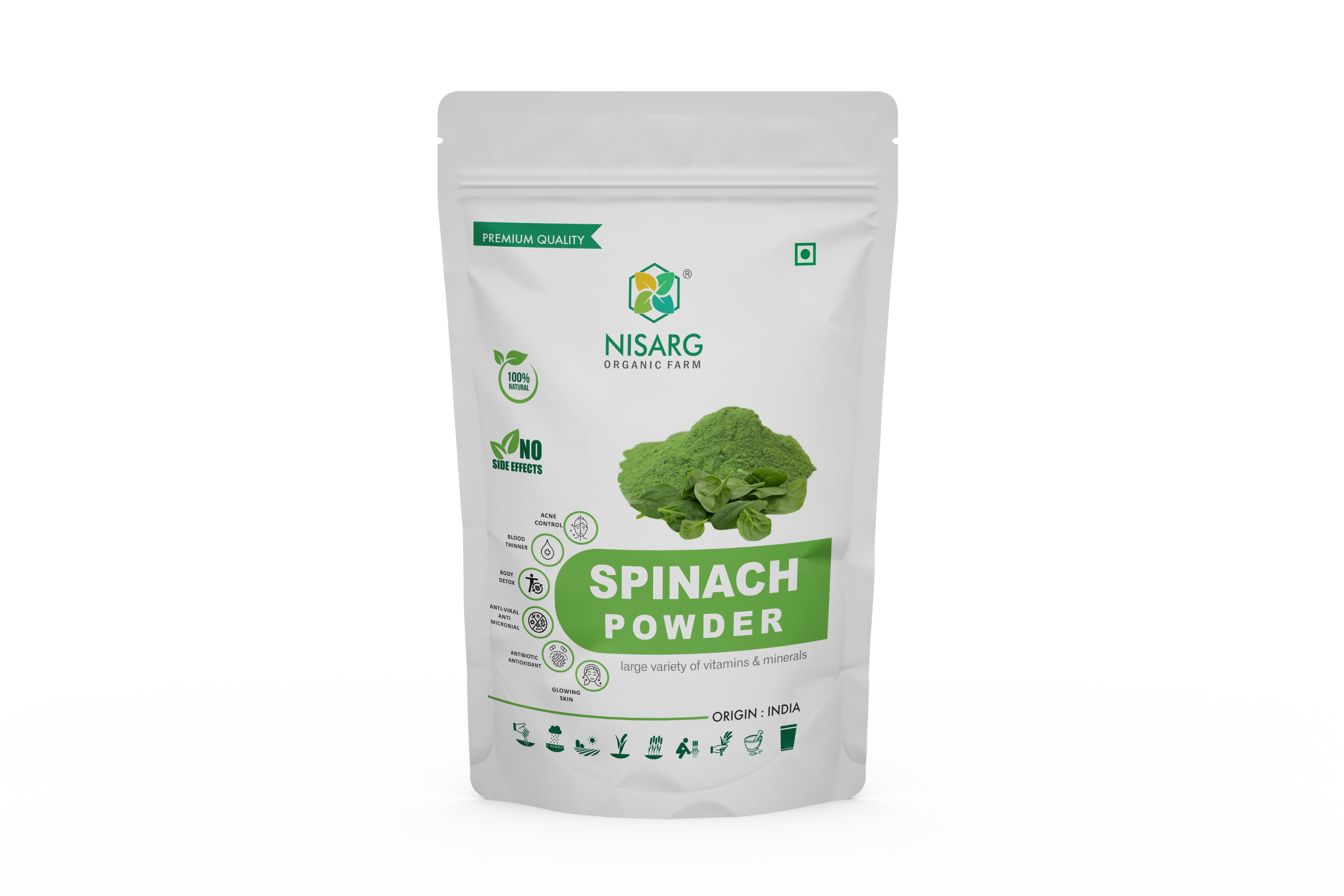 Product: Nisarg Spinach ( Palak) Powder