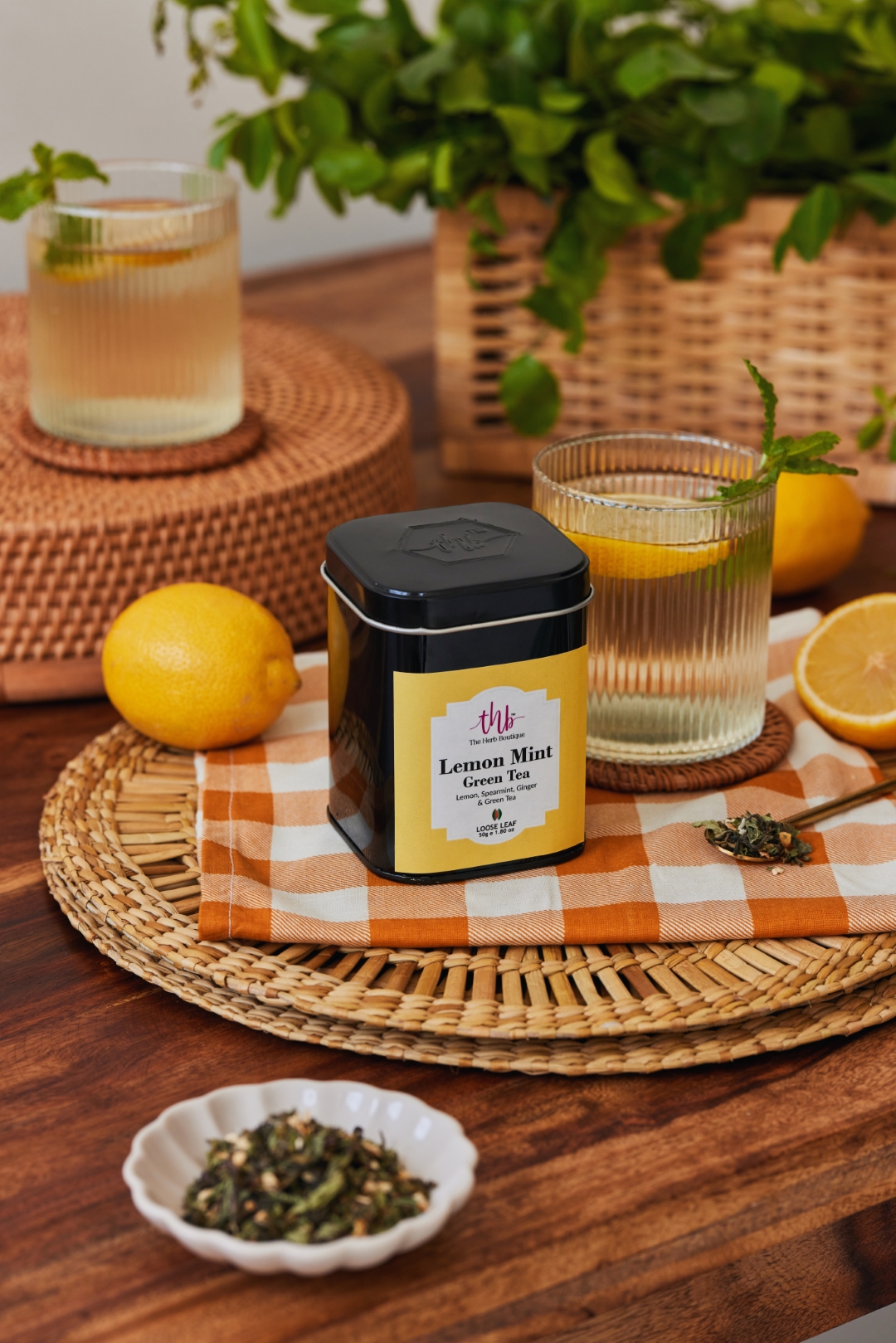Product: The Herb Boutique Lemon Mint Green Tea