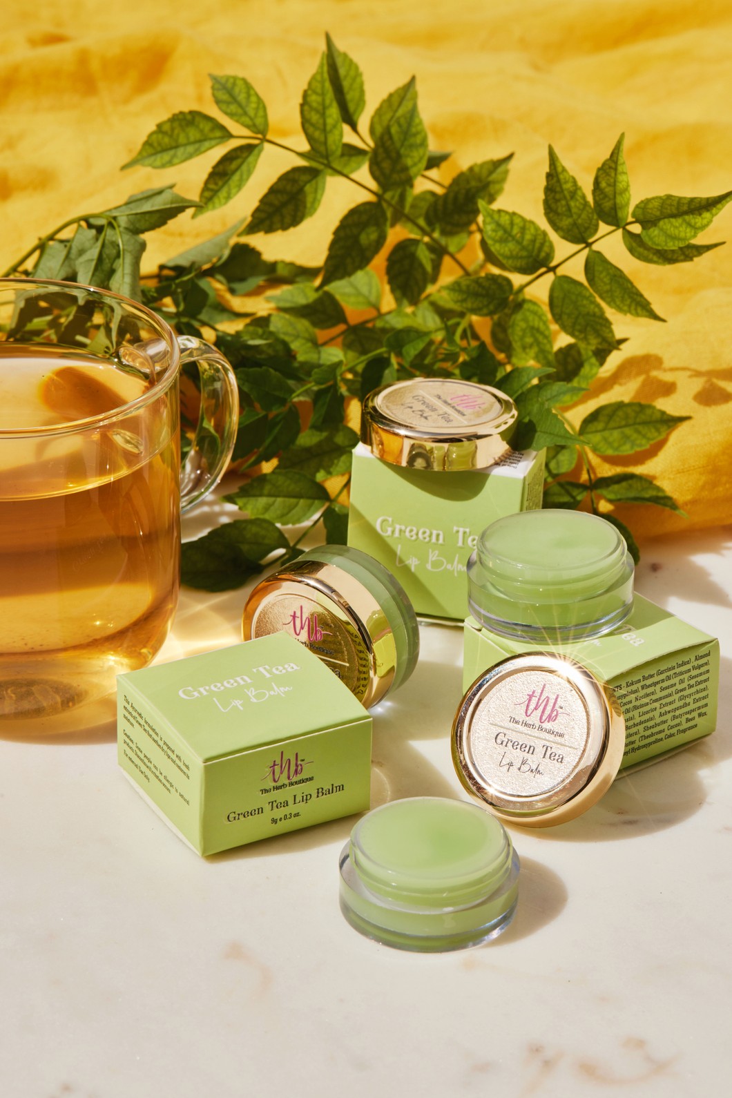 Product: The Herb Boutique Green Tea Lip Balm