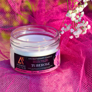Product: Aesthetic Living 3 wick Tuberose Candle